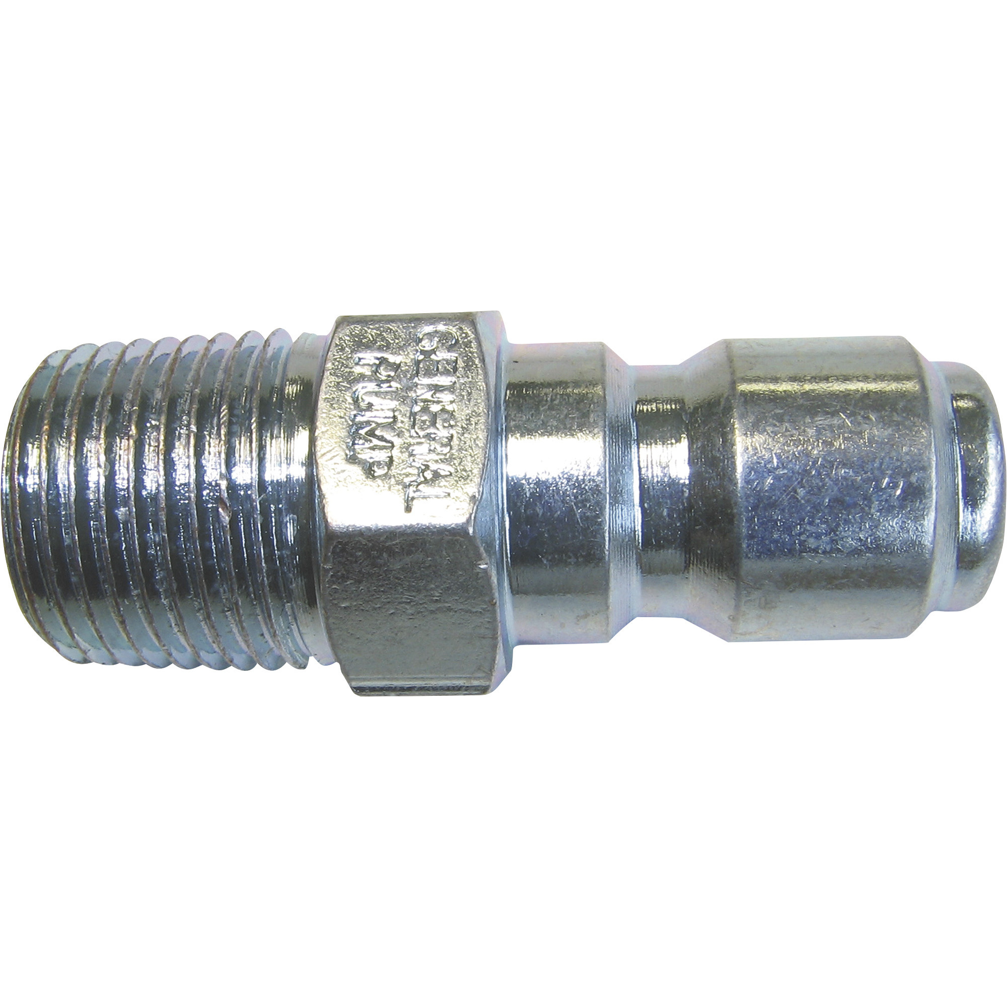 NorthStar Pressure Washer Quick-Coupler Male Plug, 1/4in. Inlet, 5000 PSI, Steel